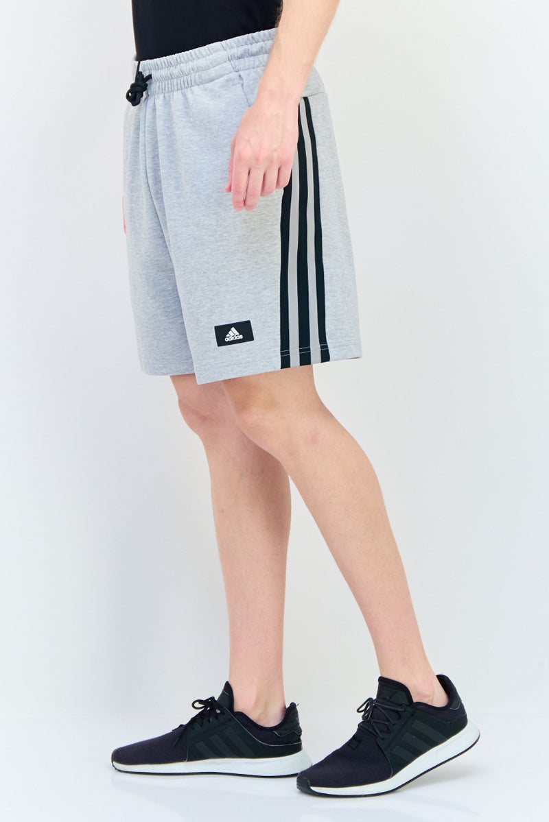 Adidas Men Slim Fit Training Shorts, Grey - Image 2